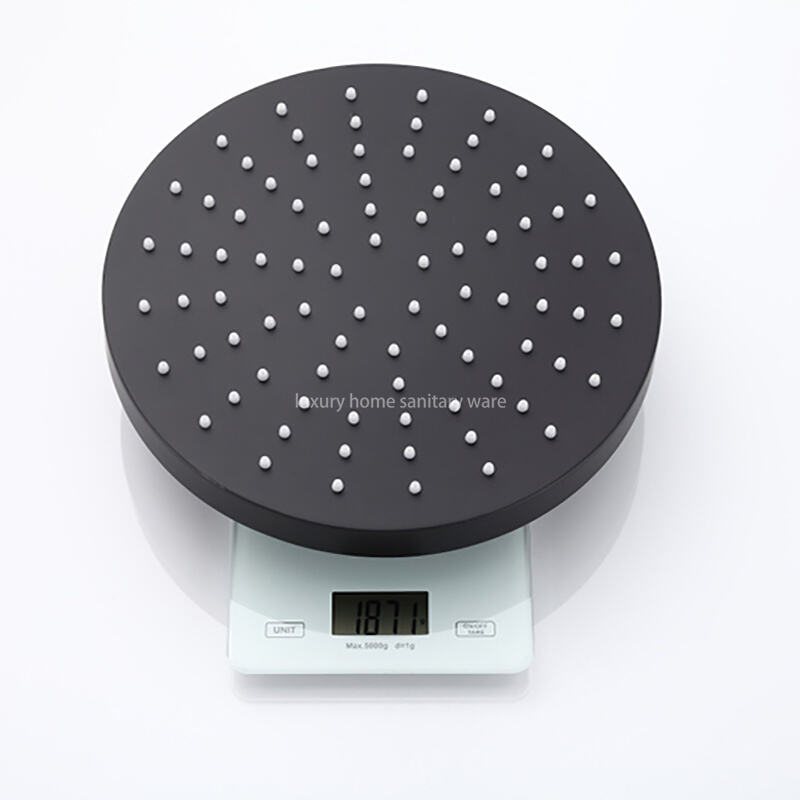 Concealed Built-in Shower Shower Set Round Thick Top Spray Built-in Hotel Bathroom Black Shower Set manufacture