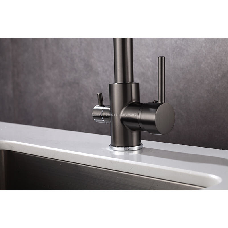 Modern Design Direct Drinking Water Kitchen Faucet Single Handle Ceramic Valve Pull-out Water Purification Faucet Single Hole supplier