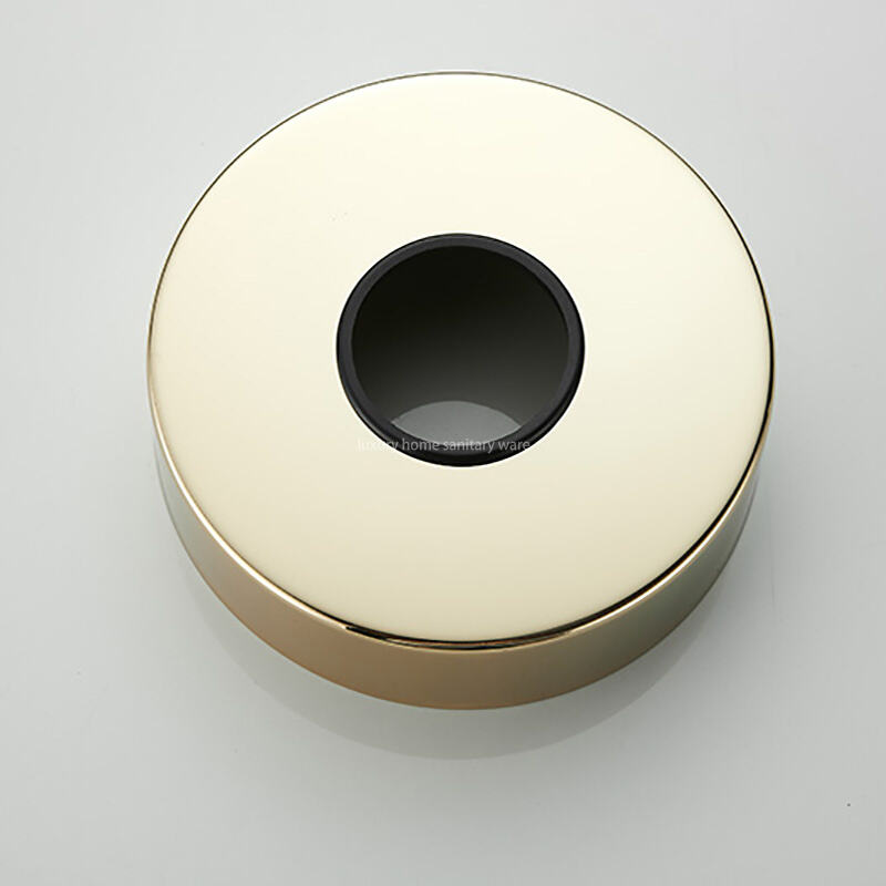 Deluxe Bathroom Floor-to-floor Dripping Zirconium Gold Faucet Floor-to-floor Faucet Base Basin Independent Bathtub Faucet factory