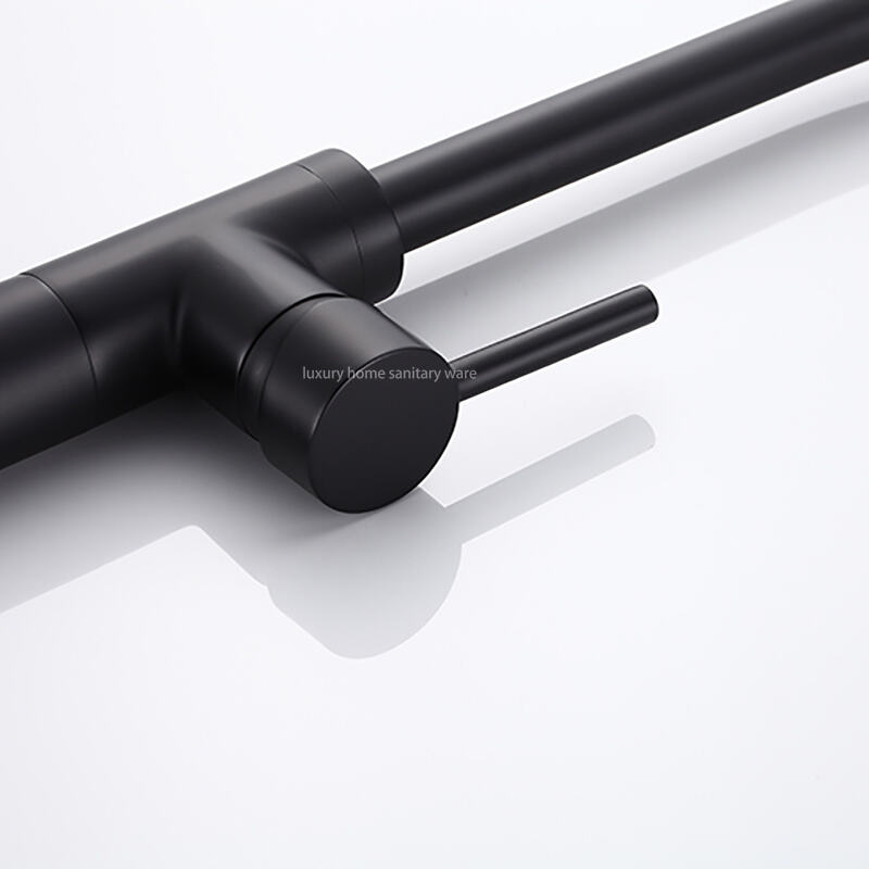 New Simple Design Independent Bathtub with Hand-held Shower Nozzle Matte Black Bathtub Mixer Faucet. supplier