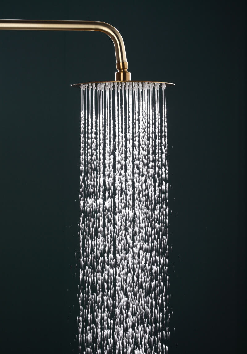 Modern Home Fashion Wind Round Stick Constant Temperature Small Round Stick Hand-painted Brushed Gold Full Shower Set. supplier