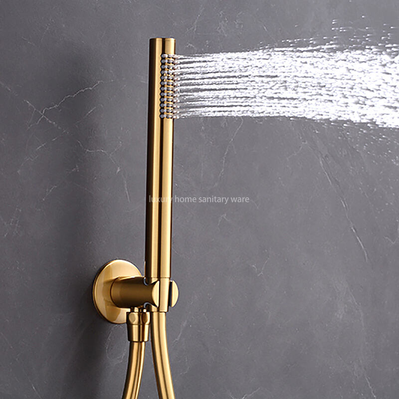 Factory Direct Hotel Bathroom Concealed Shower Faucet Bathroom Shower Set High Pressure Shower with Handheld Spray details