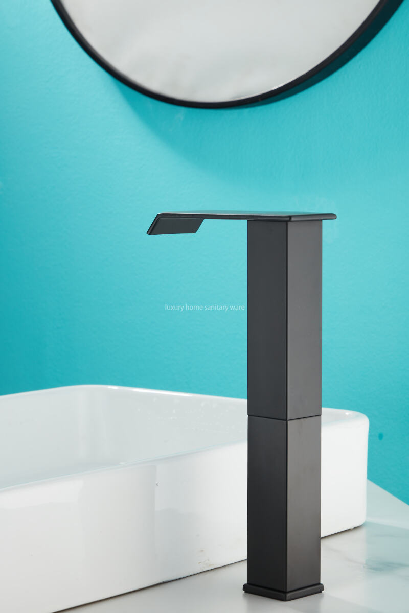 Factory Wholesale Automatic Non-touch Sensor Waterfall Electroplating Basin Faucet Induction Quartet High. factory