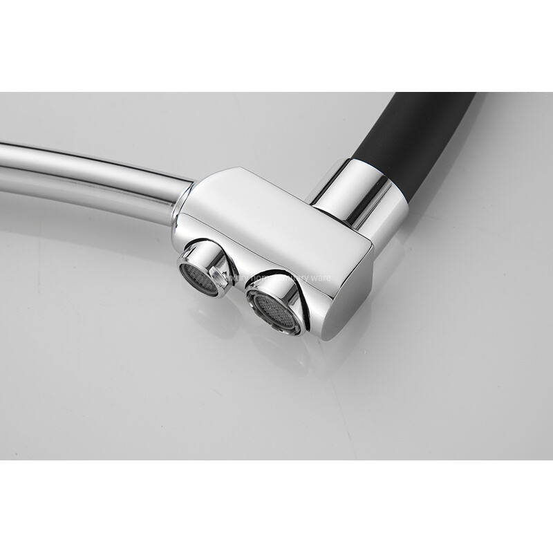 Hot-selling Modern sharp Four-way Leather Tube Water Purifier-electroplating Kitchen Faucet 360-degree Rotating Faucet manufacture