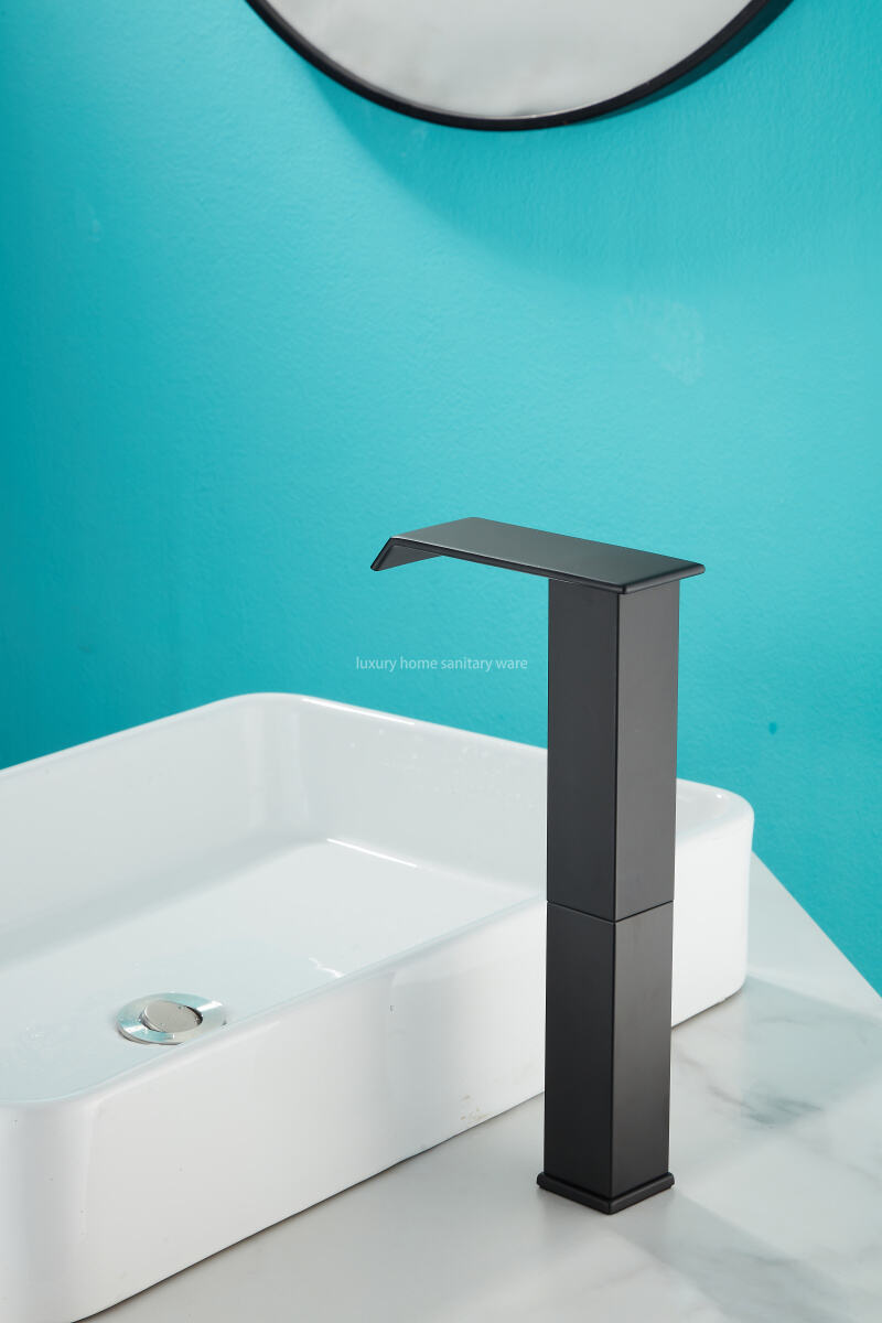 Factory Wholesale Automatic Non-touch Sensor Waterfall Electroplating Basin Faucet Induction Quartet High. supplier
