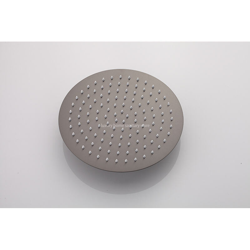 Modern Bathroom Circular Thermostat Mixer Shower Valve Overhead Rain Shower Hand-held Shower Faucet details