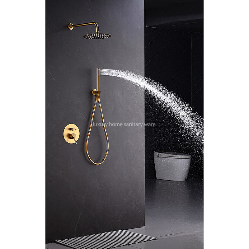 Factory Direct Hotel Bathroom Concealed Shower Faucet Bathroom Shower Set High Pressure Shower with Handheld Spray details