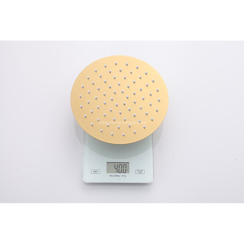 Modern Home Fashion Wind Round Stick Constant Temperature Small Round Stick Hand-painted Brushed Gold Full Shower Set. factory