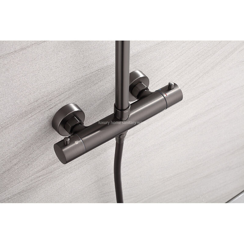 Bathroom Shower Faucet Thermostat Mixer Faucet Gun Gray Bathtub Shower System Thermostat Mixer Thermostat Shower Kit details
