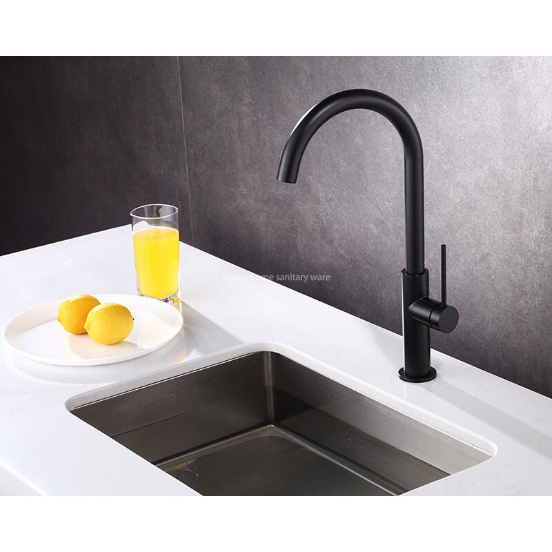 Modern Simple Kitchen Sink Faucet Household Hot and Cold Multifunctional Telescopic Rotary Pull Faucet supplier