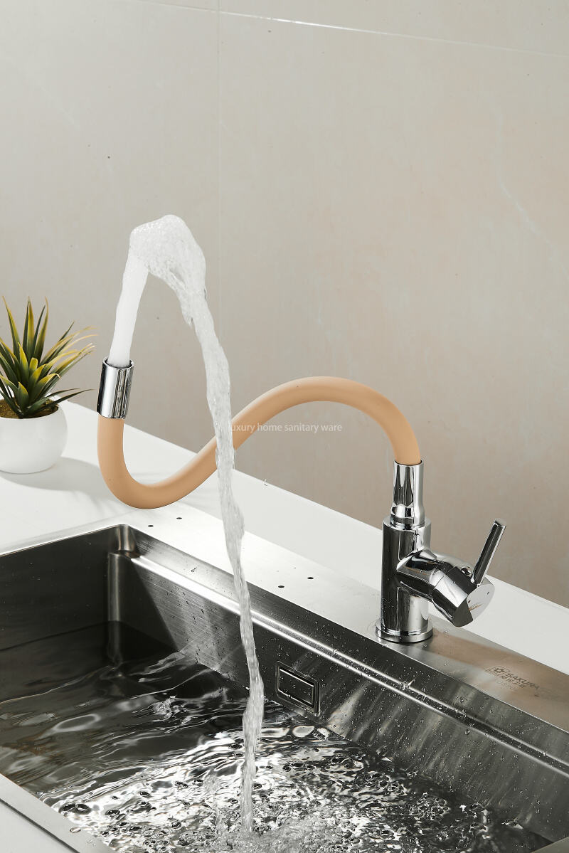 Best-selling Kitchen Deck Is Equipped with 360 Faucet, High-quality Universal Faucet-khaki Hot and Cold Mixer Faucet supplier