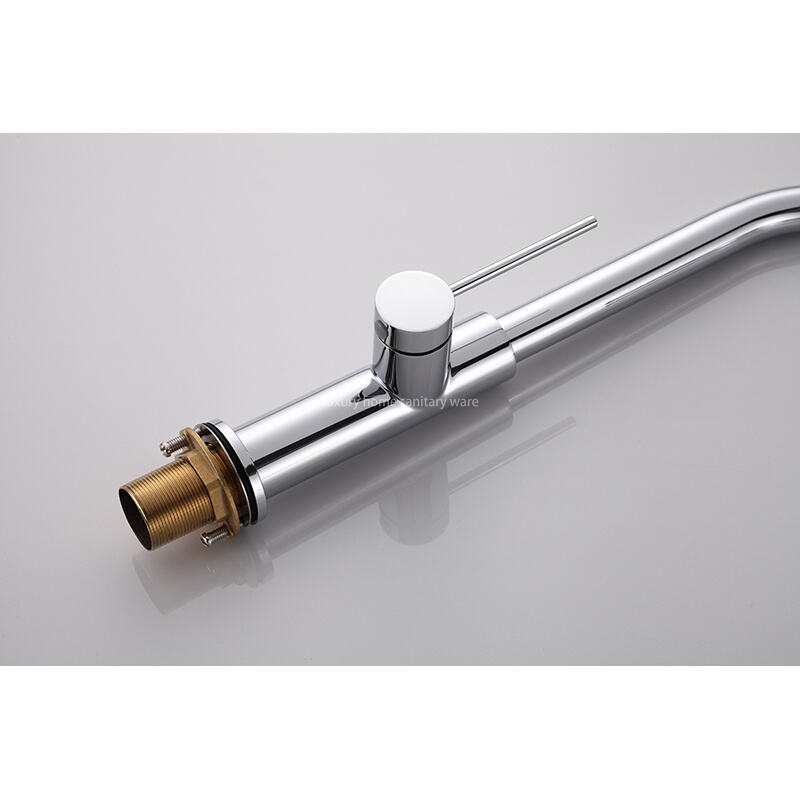 Modern Simple Kitchen Sink Faucet Household Hot and Cold Multifunctional Telescopic Rotary Pull Faucet details