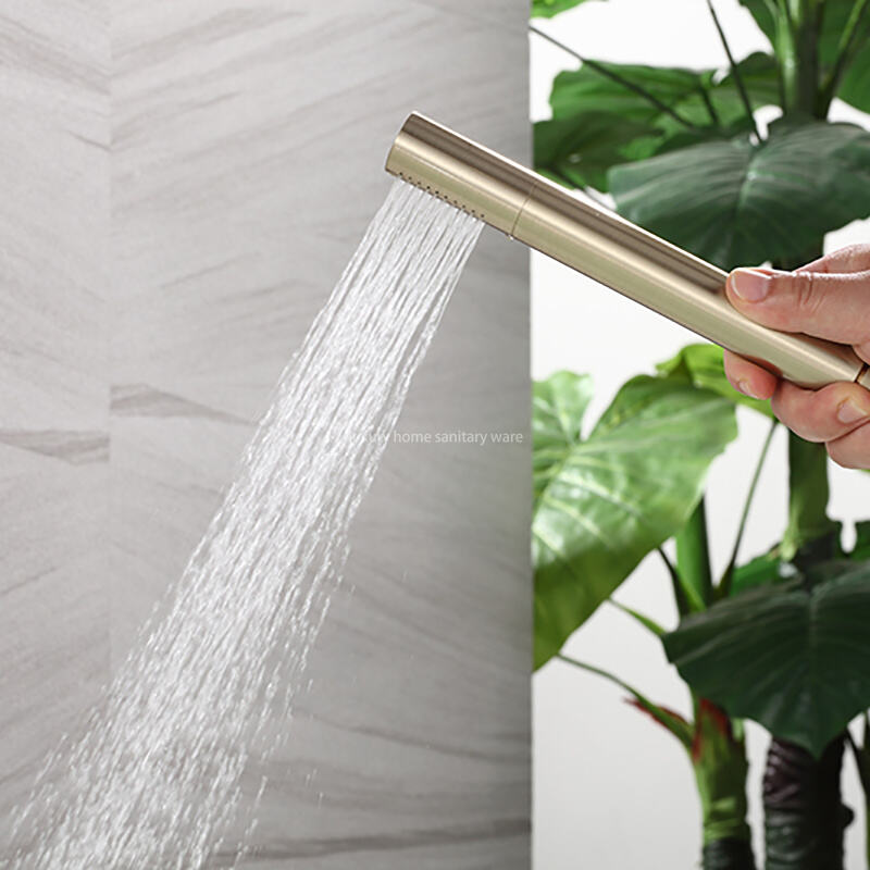 Best-selling Floor Handles-brushed Zirconium Gold Bathtub Faucet Bathroom Independent Bathtub Faucet manufacture