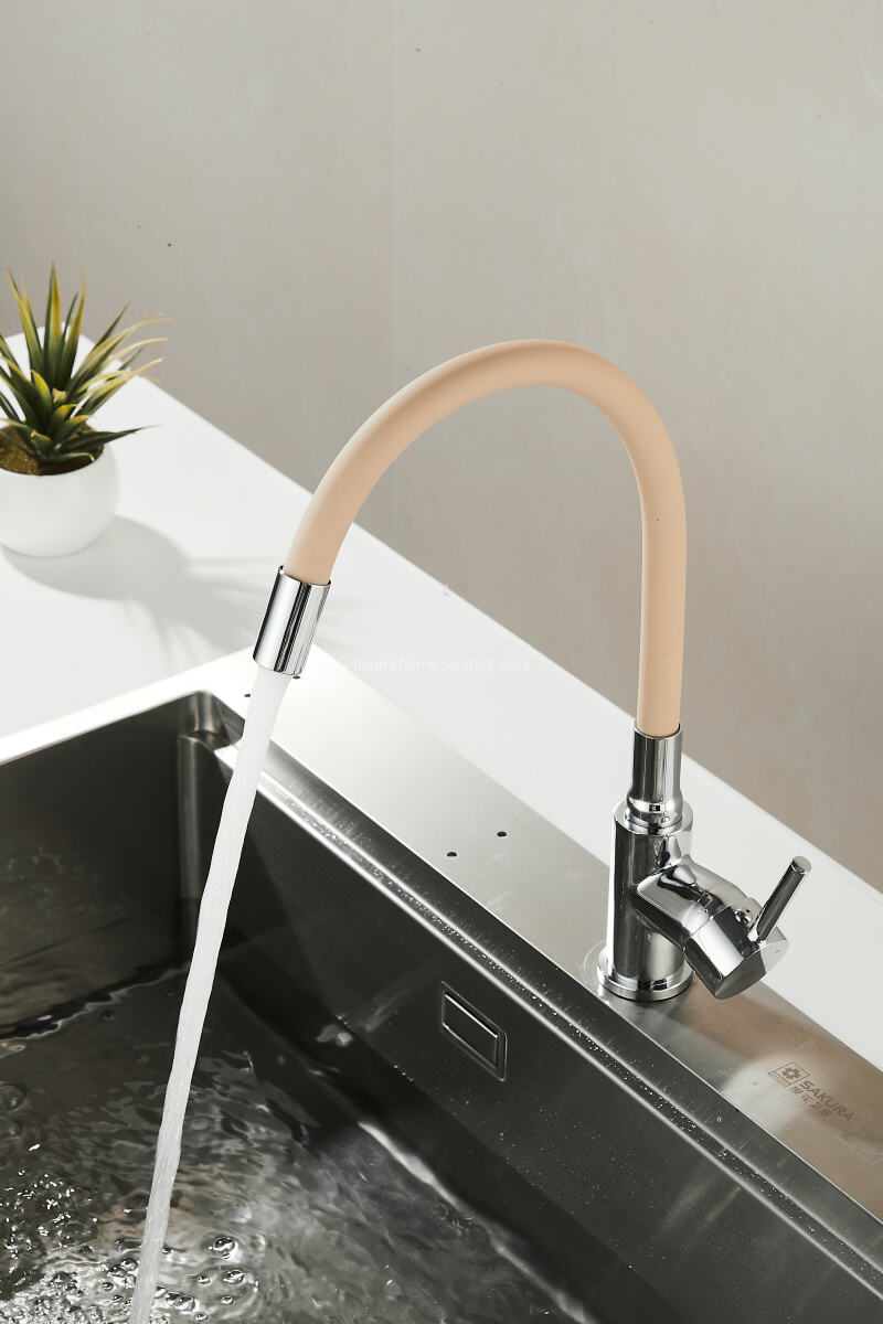 Best-selling Kitchen Deck Is Equipped with 360 Faucet, High-quality Universal Faucet-khaki Hot and Cold Mixer Faucet supplier