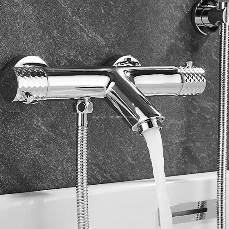 New Bathtub Shower Set Bathroom Faucet Brush Shower Faucet Constant Temperature Bathtub Shower Faucet factory
