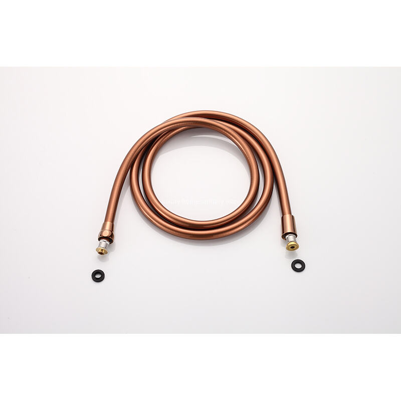 High-quality Brass Rose Gold Wall-mounted Shower Faucet Constant Temperature Shower Set Exposed Rain Shower Set details