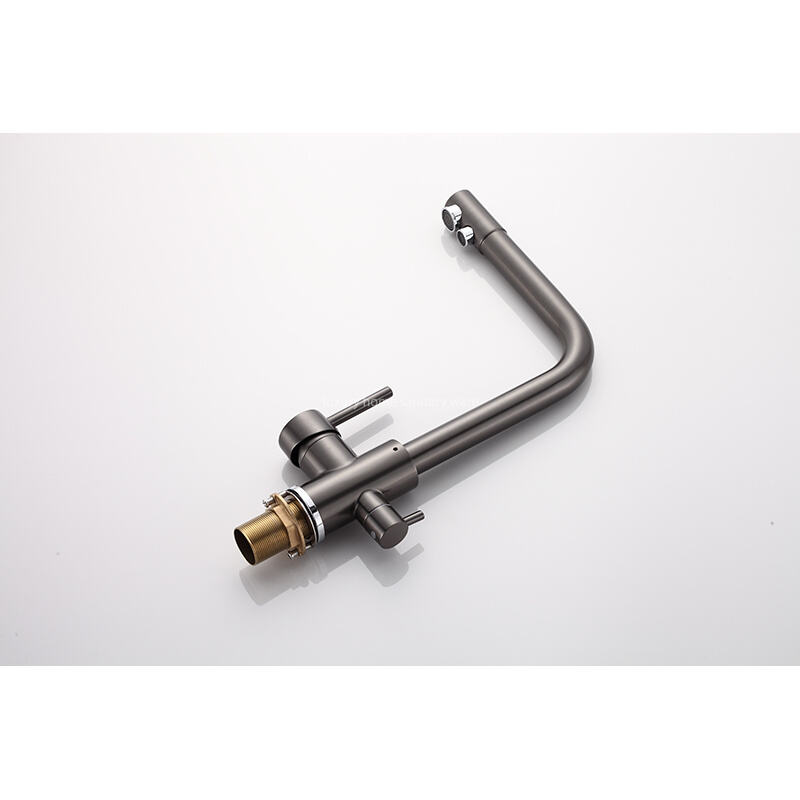 Modern Design Direct Drinking Water Kitchen Faucet Single Handle Ceramic Valve Pull-out Water Purification Faucet Single Hole factory