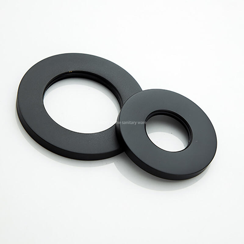 Factory Wholesale Hidden Carved Handle Black Bathroom Faucet 2 Hole Brass Sanitary Ware Basin Bathroom Faucet manufacture