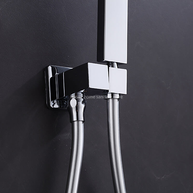 Modern Bathroom Shower Faucet Hidden Installation Luxury Shower System Large Top Spray square Shower Set supplier