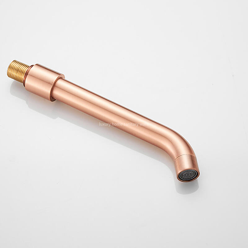 Factory-customized Modern Single-handle Wall-mounted Brass Basin Faucet Drawing Cold and Hot Water Mixer Faucet 2-hole Bathroom. manufacture