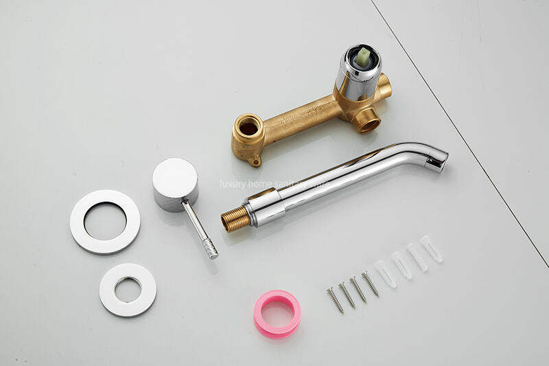 Factory Wholesale Bathroom Faucet Concealed Wall-hung Bathtub Sink Faucet Bathtub Hot and Cold Water Mixer manufacture