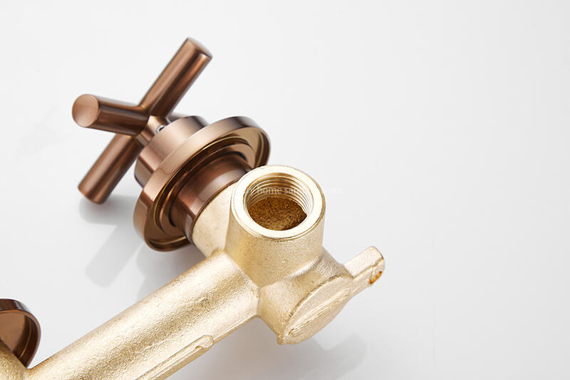 Hot-selling Concealed Cross Handwheel Drawing pink Wall-mounted Basin Sink Mixer Faucet Hidden Washbasin Faucet Double Lever supplier