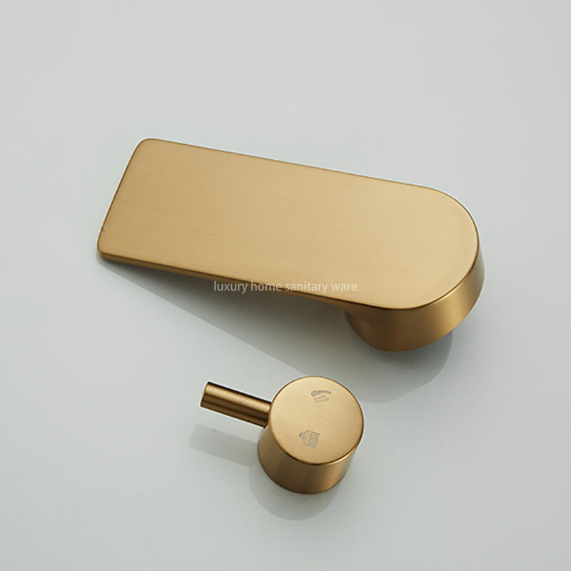 Hotel Bathroom Shower Faucet Hot and Cold Adjustment Wire Drawing Embedded Shower Suit Wall-mounted Bathroom Shower supplier