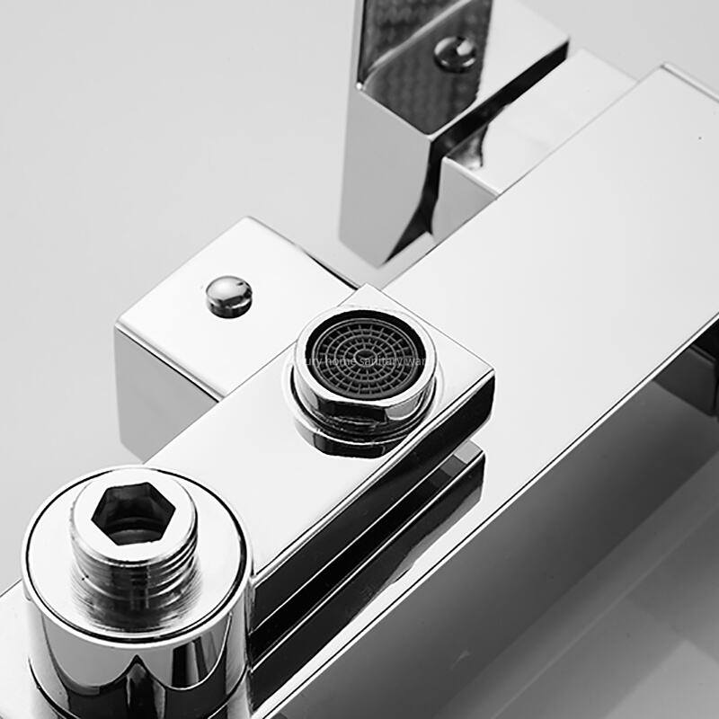 Hot-selling High-quality Electroplating Faucet Shower Set square Shower Head Set Bathroom Accessories Shower supplier