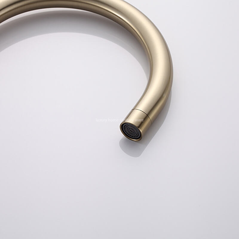 Best-selling Floor Handles-brushed Zirconium Gold Bathtub Faucet Bathroom Independent Bathtub Faucet manufacture