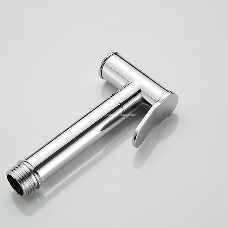 New High-quality Toilet Spray Gun Round-ordinary Handle-electroplating Sitz Bath Shower Manual Toilet Water Mist Nozzle Set details