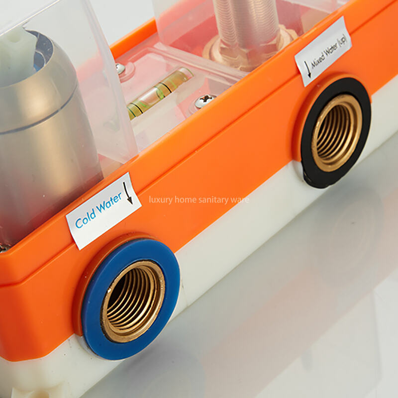 Hotel Bathroom Shower Faucet Hot and Cold Adjustment Wire Drawing Embedded Shower Suit Wall-mounted Bathroom Shower manufacture