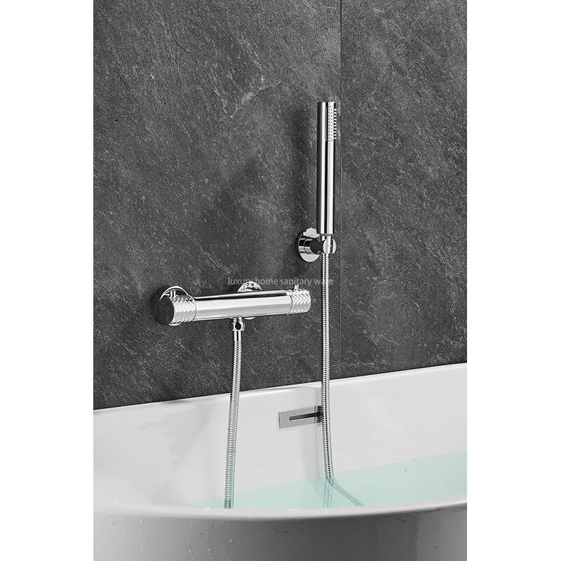 New Advanced Bathtub Shower Set Bathroom Faucet Brush Shower Mixer Constant Temperature Bathtub Shower Faucet details