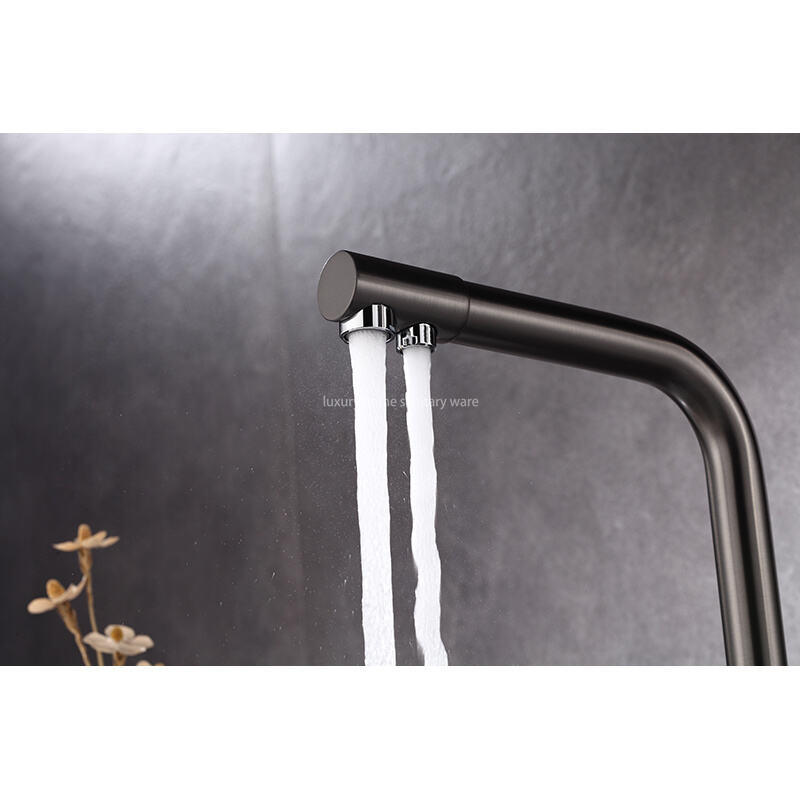 Modern Design Direct Drinking Water Kitchen Faucet Single Handle Ceramic Valve Pull-out Water Purification Faucet Single Hole manufacture