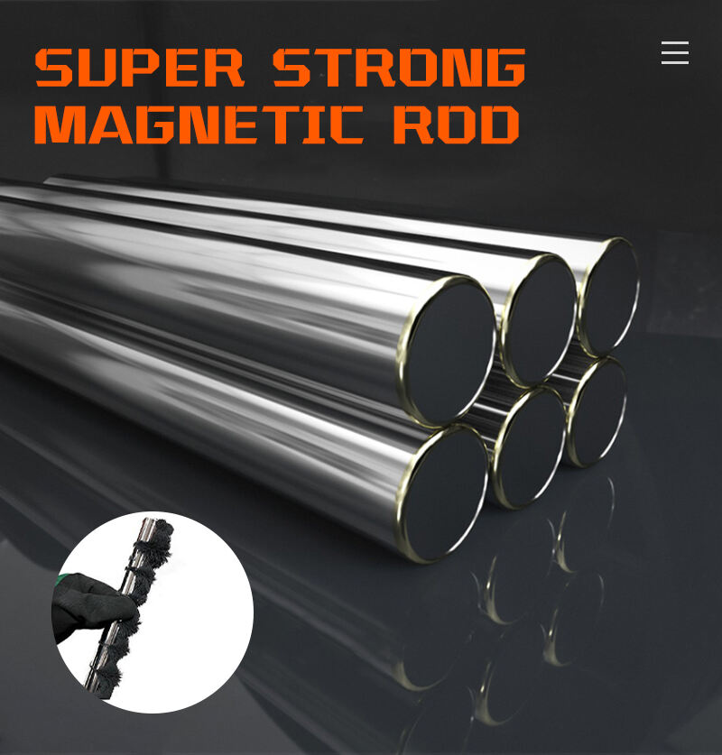 Powerful Industrial Magnetic Filter Separator Magnet Stainless Neodymium Tube Rod supplier