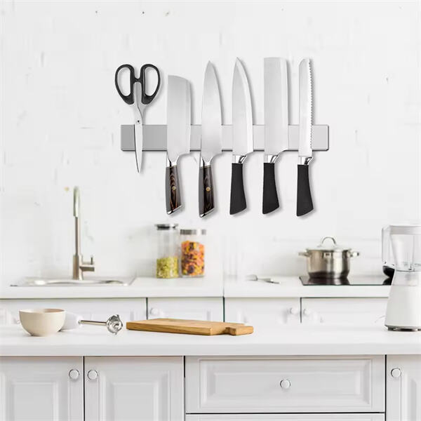 Keep your knives sharp and easily accessible with a magnetic knife moun