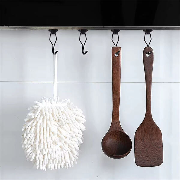 Maximize your storage space with magnetic hooks for hanging items anywhere