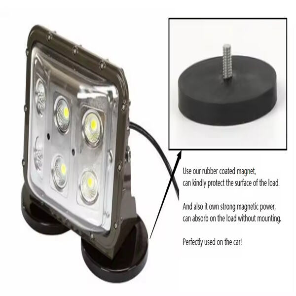Easy to use magnetic rock light base for versatile lighting options