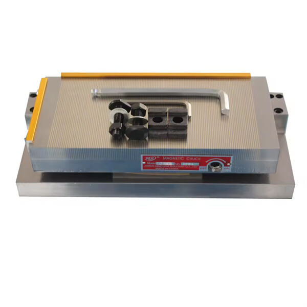 Simply place your workpiece on the chuck and turn on the magnetic field for a secure hold.