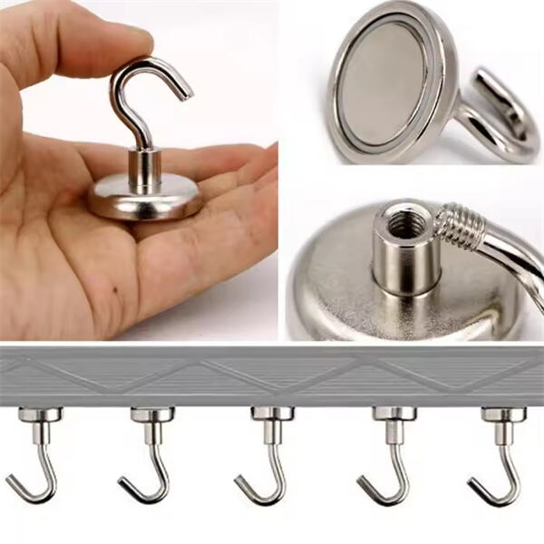 Neodymium magnet hooks for easy storage solutions