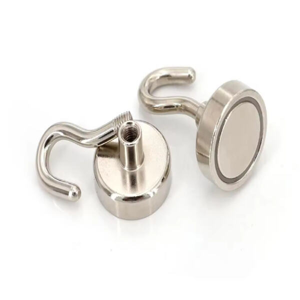 Heavy-duty neodymium magnet hooks for hanging tools and equipmen