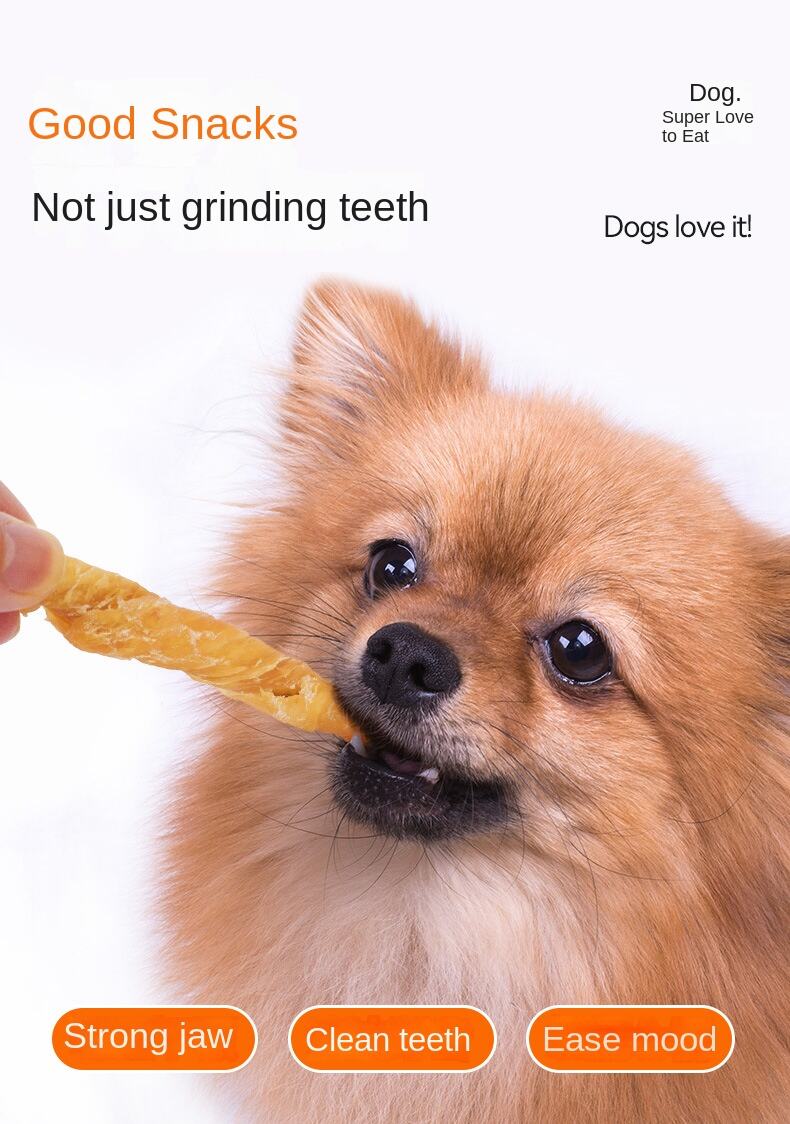 product factory direct cowhide grinding stick chicken duck meat winding bite resistant cleaning nutrition training reward dog snacks-3
