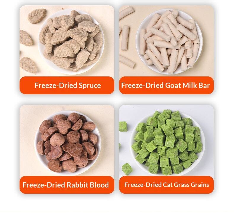 Freeze-Dried Duck Meat & Vegetables Pet Snacks for Cats and Dogs-Teething & Training Mix factory