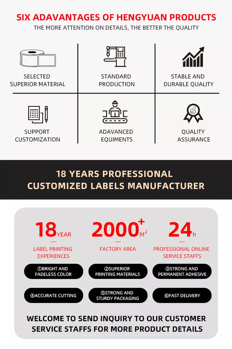 Inkjet Printing BOPP Film White BOPP Labels PP Sticker Synthetic Paper Freezer Label Sticker manufacture