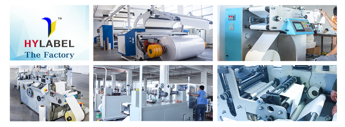 Custom Size Blank Continuous High Gloss Matt Synthetic Adhesive Paper Inkjet Label Roll 102mm 216mm Inkjet Sticker factory