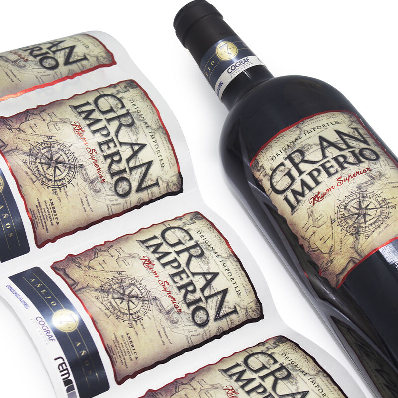 Inkjet Printing BOPP Film White BOPP Labels PP Sticker Synthetic Paper Freezer Label Sticker manufacture