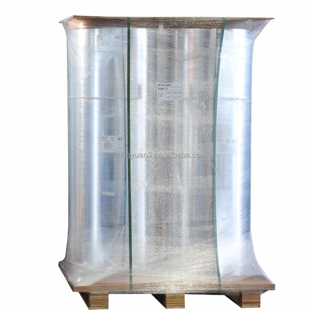 Jumbo Glossy PP PET PE Label Material Jumbo Film Self Adhesive Paper Polyethylene Sticker Stock Synthetic Label Jumbo Roll manufacture