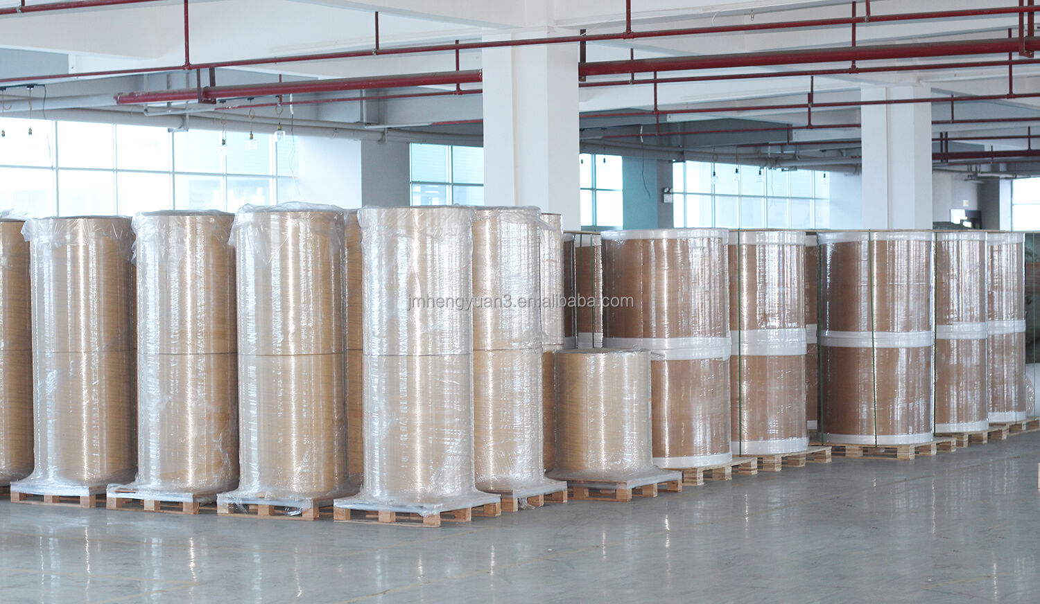 80gsm Jumbo Semi Gloss Self Adhesive Paper Thermal Transfer Label Stock Raw Material Jumbo Roll Label factory