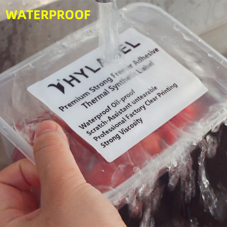 Frozen Food Sticker Labels Food Packaging Sticker for Plastic Waterproof Thermal Blank Food Label details