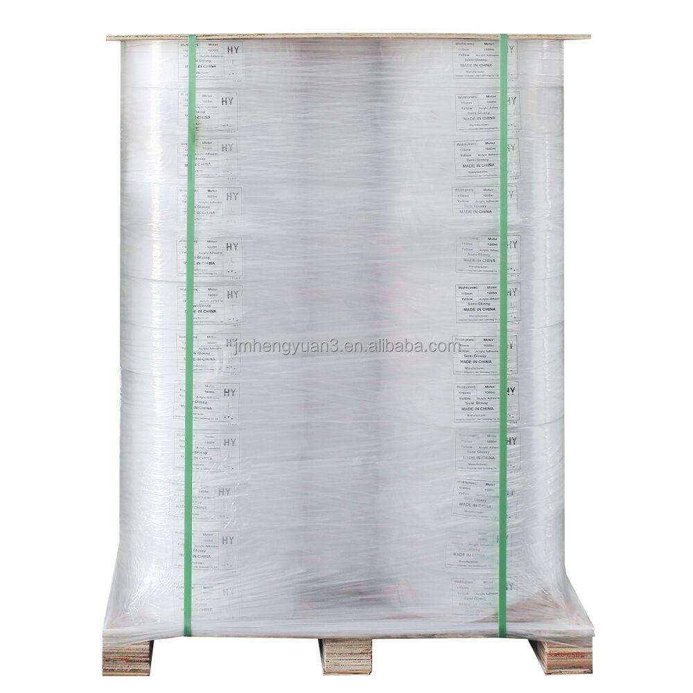 1530mm 70g Eco 75g Top Direct Thermal Sticker Self Adhesive Paper Jumbo Label Stock  Material Thermal Label Paper Jumbo Roll factory