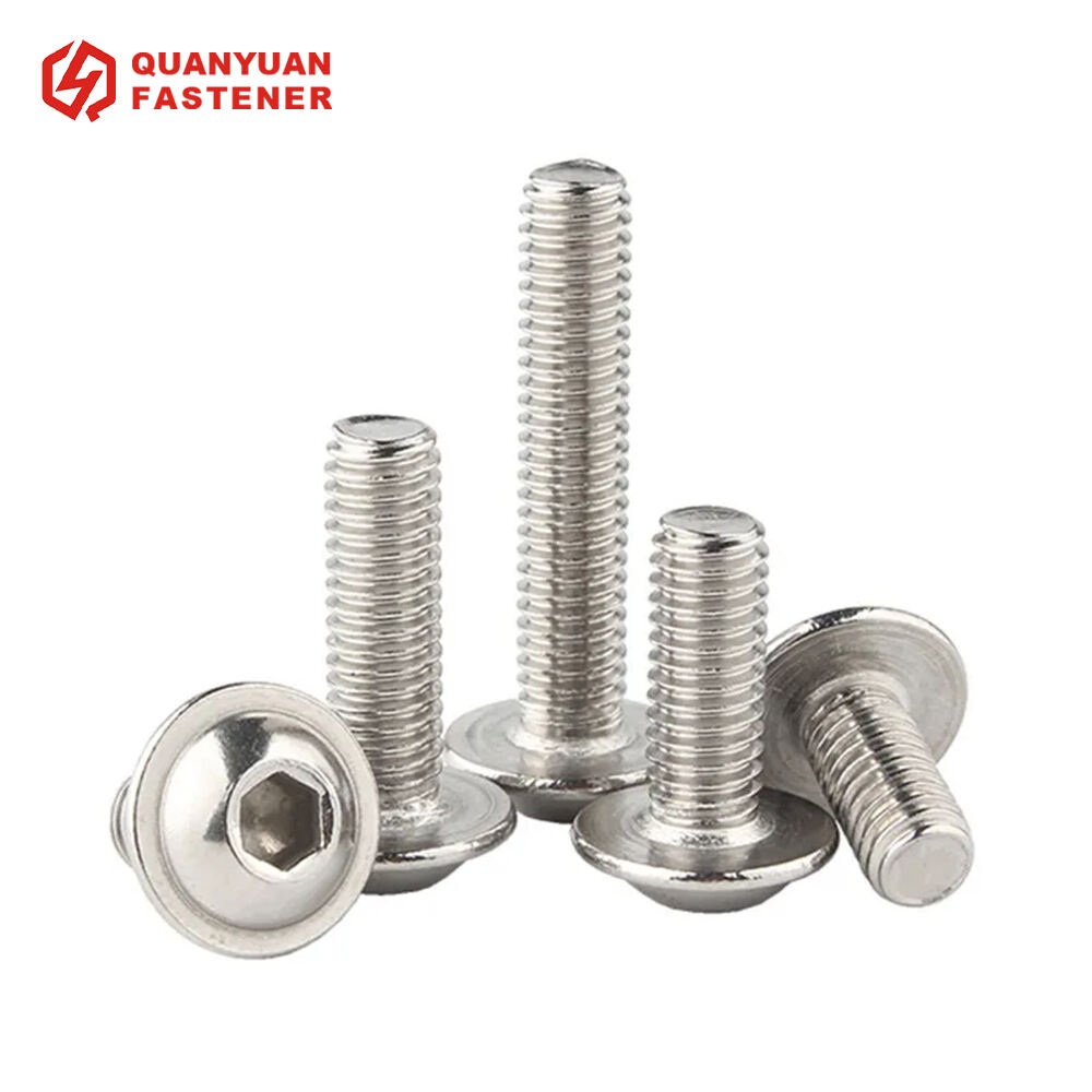 10.Stainless Steel Hex Socket Round Button Flange Head Bolt